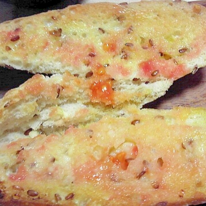 トマトとにんにくでスペイン料理パン・コン・トマテ